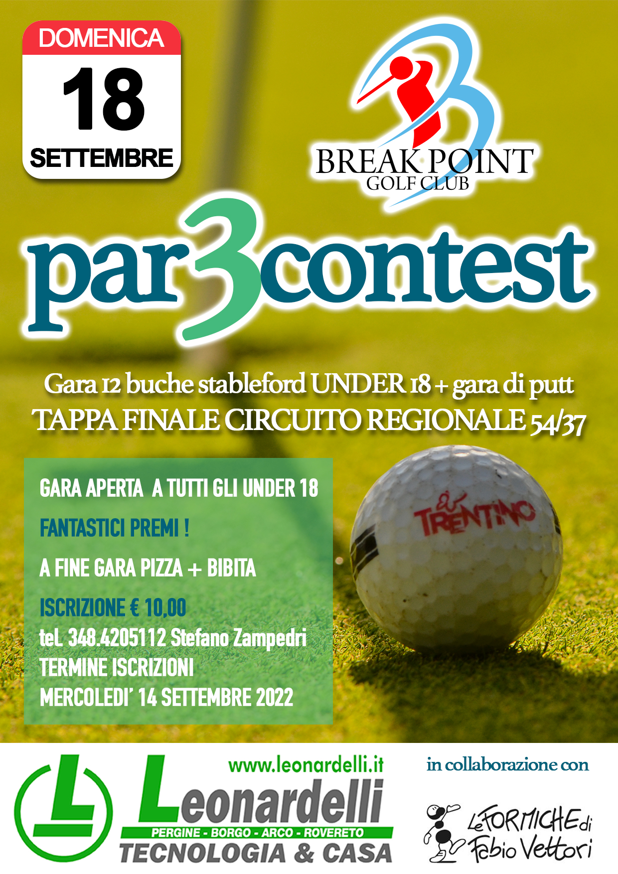 Scopri di più sull'articolo Par 3 Contest: tee-times